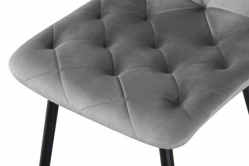 Стул обеденный BIO- Grace Трасти (велюр серый, черный)