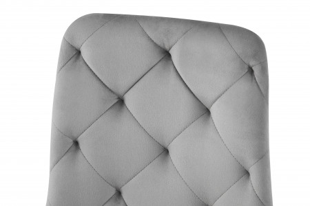 Стул обеденный BIO- Grace Трасти (велюр серый, черный)