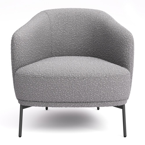 Дизайнерское кресло на металлических ножках Mil- ANDERS 73х80х70 см Латте