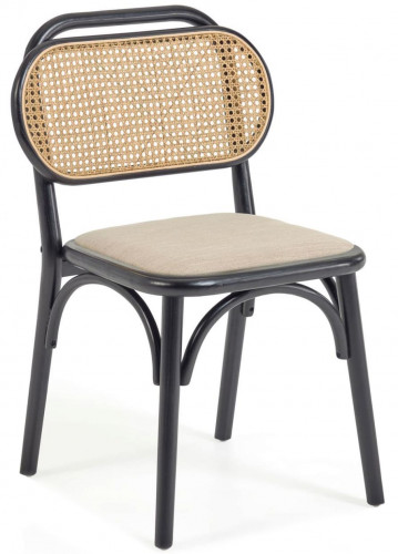 Стул Kave Home DORIANE CC2109MV12 (черный/бежевый)