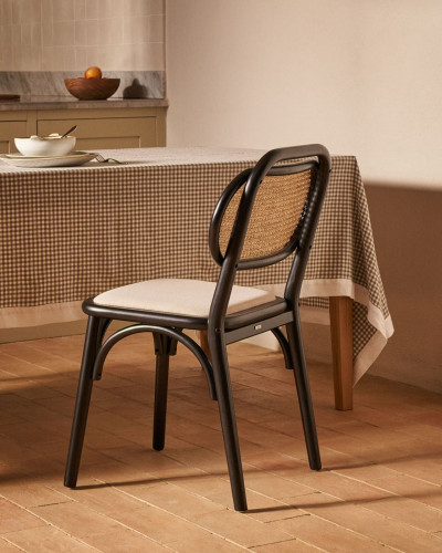 Стул Kave Home DORIANE CC2109MV12 (черный/бежевый)