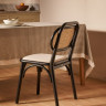 Стул Kave Home DORIANE CC2109MV12 (черный/бежевый)