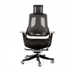 Кресло офисное TPRO- Wau black fabric, charcoal nеtwork E0789