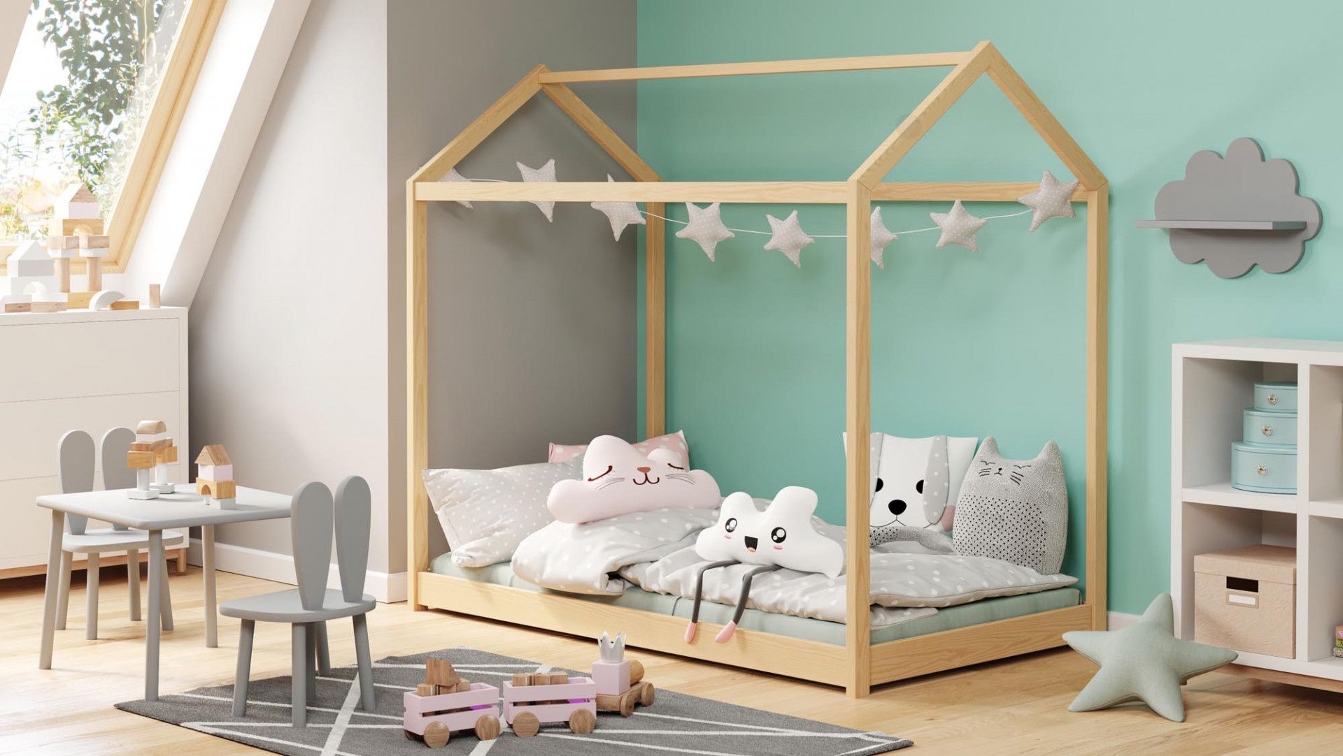 Кровать детская PL- Halmar YOGI