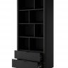 Стенка Perfect Home Ланте / Lante: Стеллаж 2S + Тумба TV 2D/163 Черный