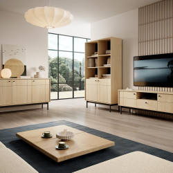 Гостиная из трех элементов Perfect Home Джапанди / Japandi Дуб линеа