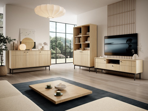 Гостиная из трех элементов Perfect Home Джапанди / Japandi Дуб линеа