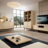 Гостиная из трех элементов Perfect Home Джапанди / Japandi Дуб линеа