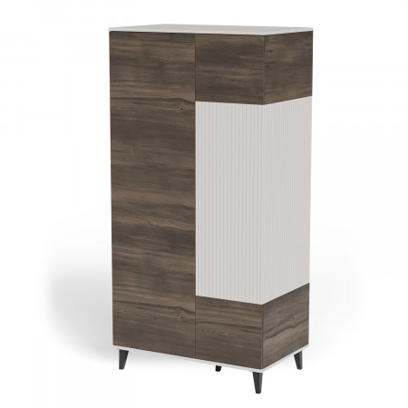 Шкаф HALMAR RANDOM 2 S-1 кашемир-орех