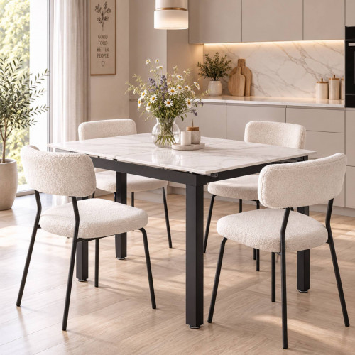 Стул обеденный модерн Evro- Union White DC22222