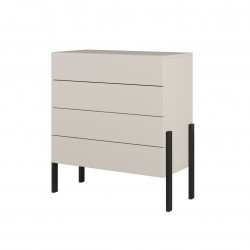 Комод на 4 ящика Helvetia JUKON S 24KSND27 (кашемир/черный)