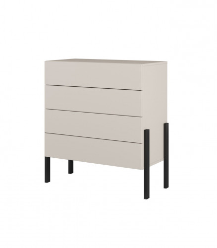 Комод на 4 ящика Helvetia JUKON S 24KSND27 (кашемир/черный)