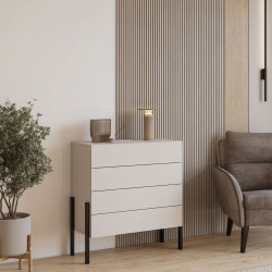 Комод на 4 ящика Helvetia JUKON S 24KSND27 (кашемир/черный)