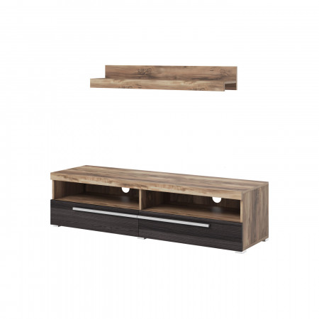 Тумба под телевизор Helvetia ROGER 226ZZH41 (сатиновый нуссбаум)