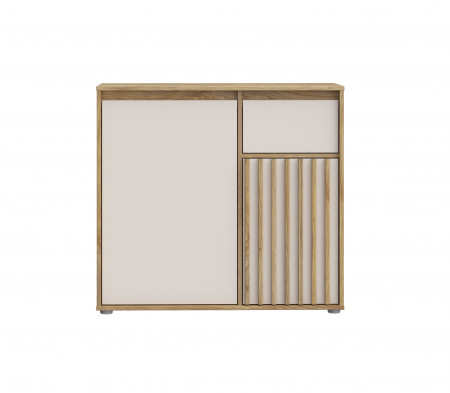 Комод на 2 двери и 1 ящик Forte ELISTON EGMK221 (дуб Маувелла/песочный)