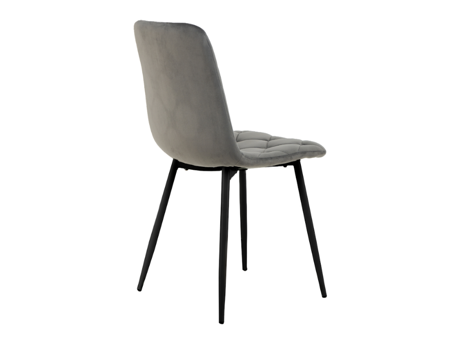 Стул обеденный VTR- N-41 (Темно-серый велюр/ Черный)   