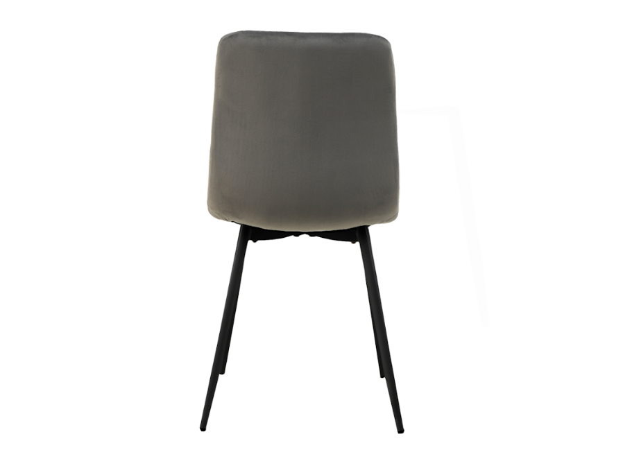 Стул обеденный VTR- N-41 (Темно-серый велюр/ Черный)   