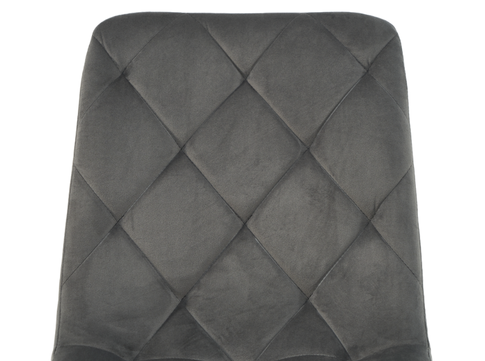 Стул обеденный VTR- N-41 (Темно-серый велюр/ Черный)   