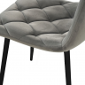 Стул обеденный VTR- N-41 (Темно-серый велюр/ Черный)   