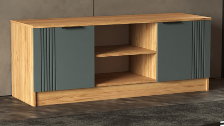 Тумба для телевизора ViA- APC ТВ-7 (дуб тахо/темно-серый)