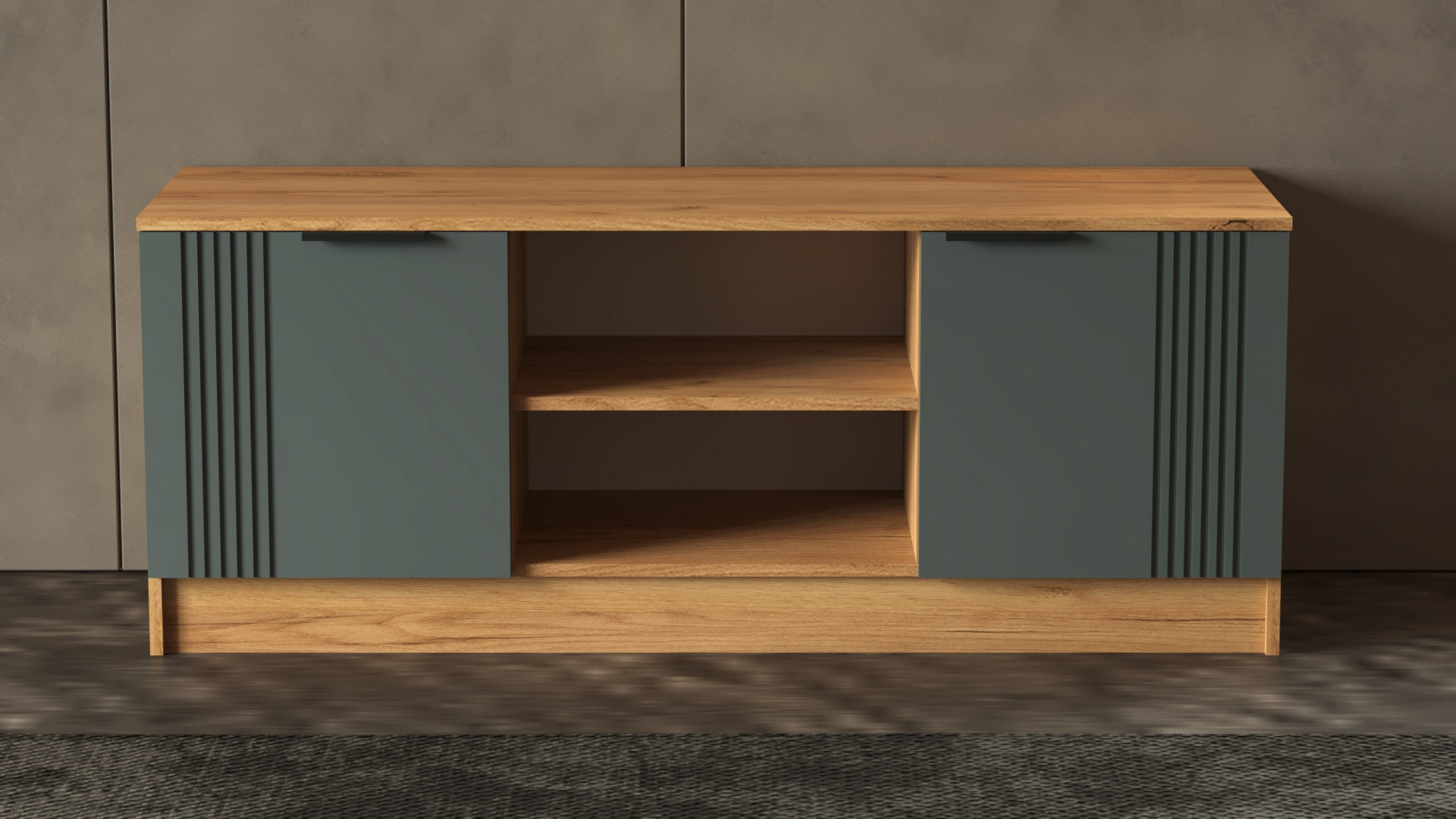 Тумба для телевизора ViA- APC ТВ-7 (дуб тахо/темно-серый)