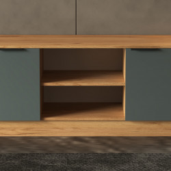 Тумба для телевизора ViA- APC ТВ-7 (дуб тахо/темно-серый)