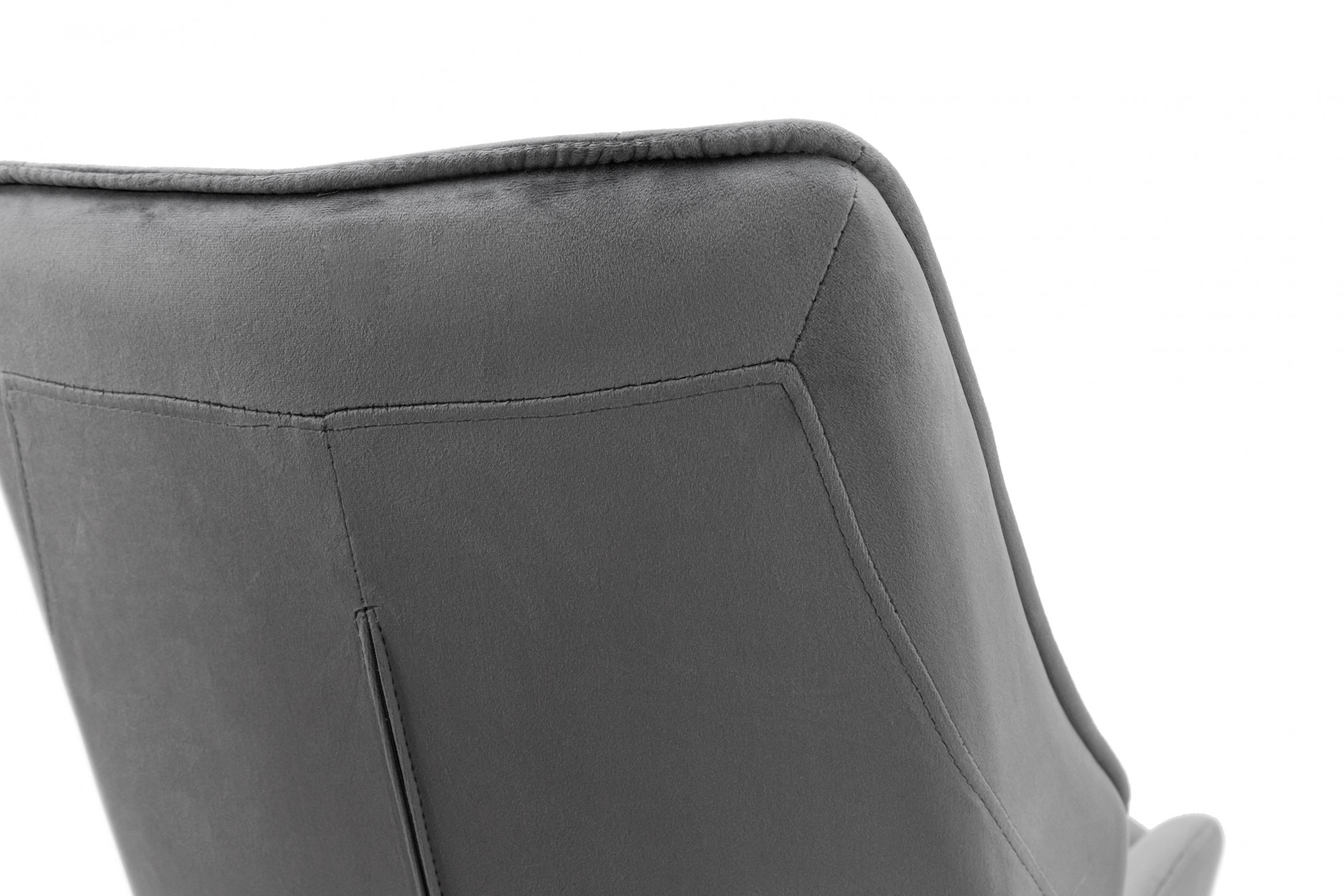 Стул с поворотным механизмом BIO- Grace Спинер (велюр серый)