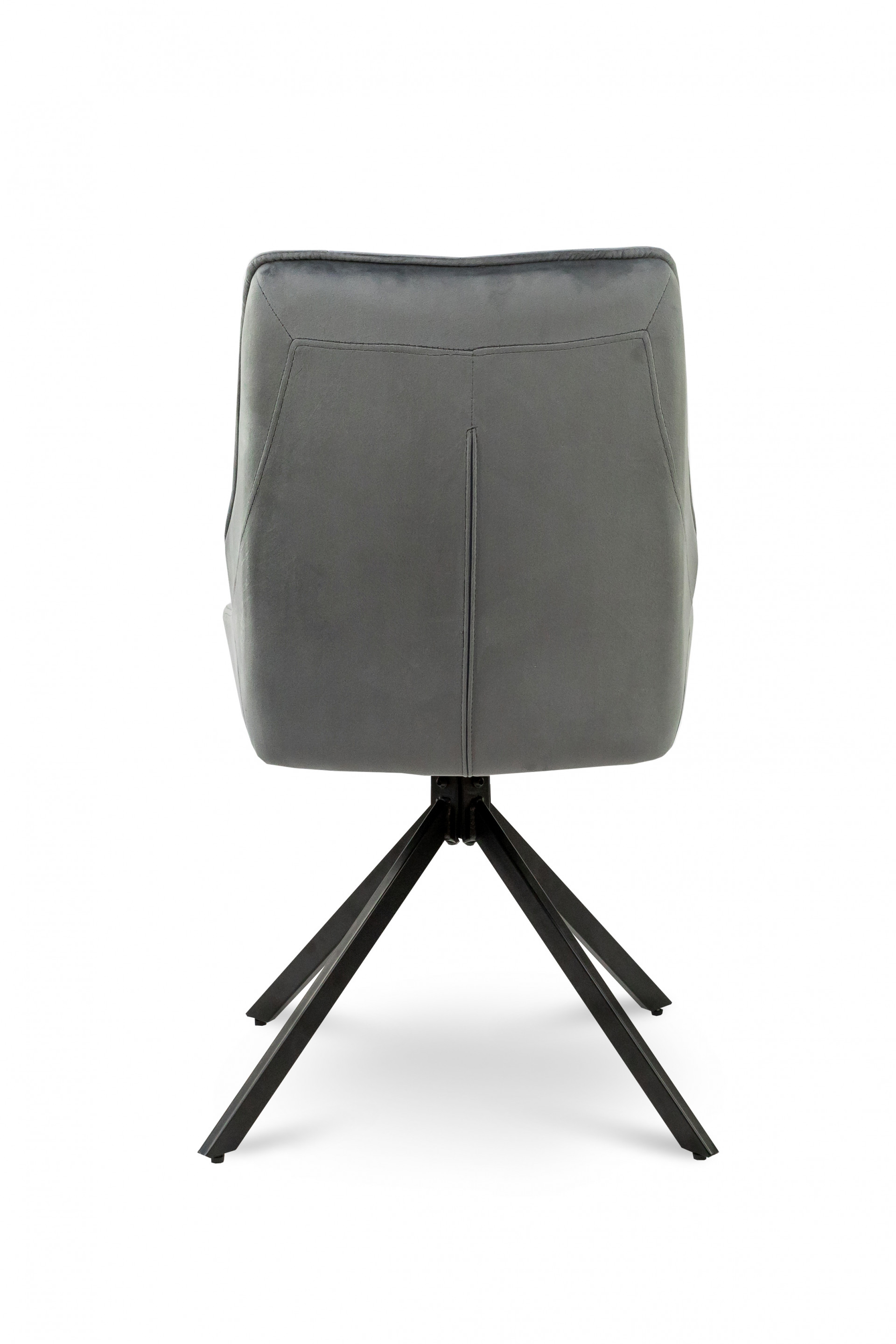 Стул с поворотным механизмом BIO- Grace Спинер (велюр серый)