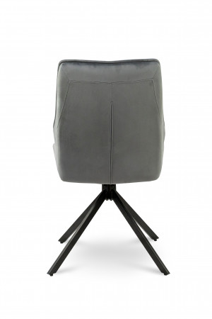 Стул с поворотным механизмом BIO- Grace Спинер (велюр серый)