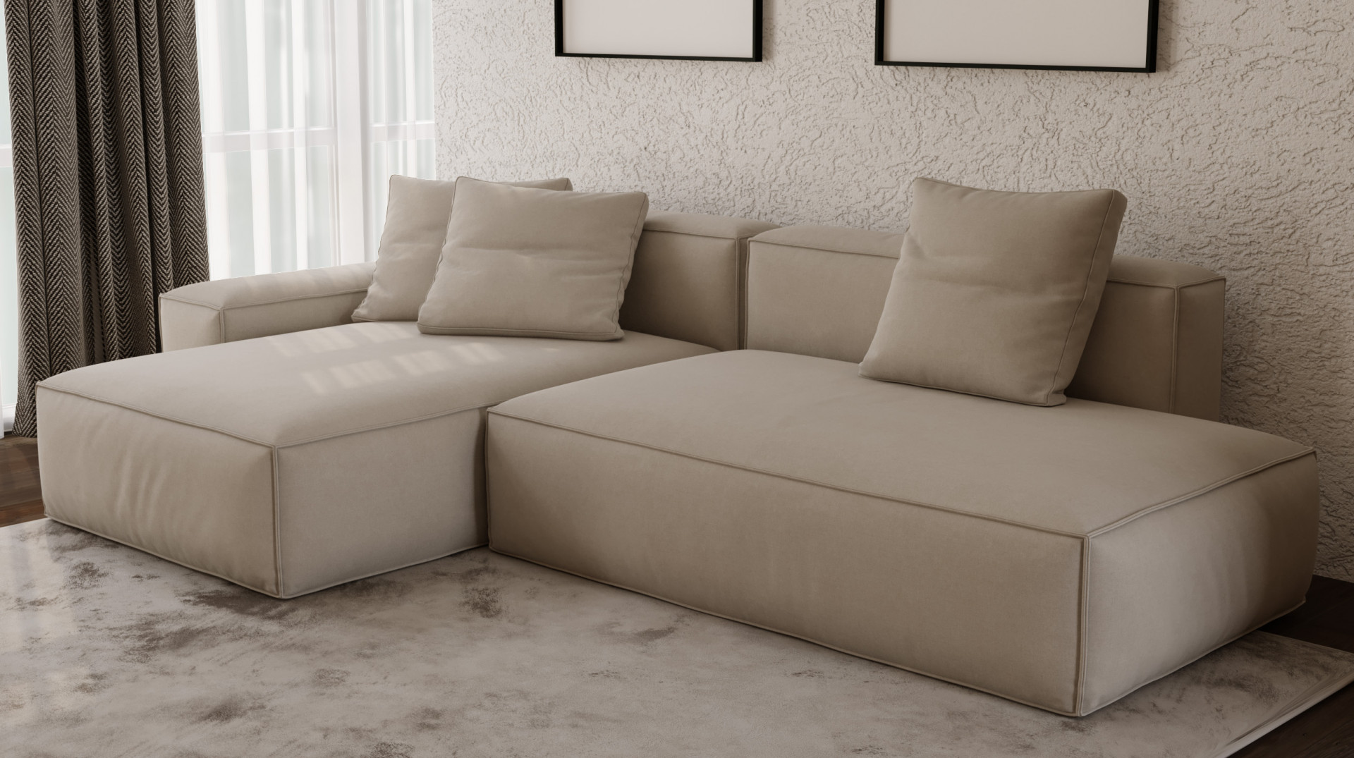 Модульный диван Mil- Bolzano 300х160х65 см.