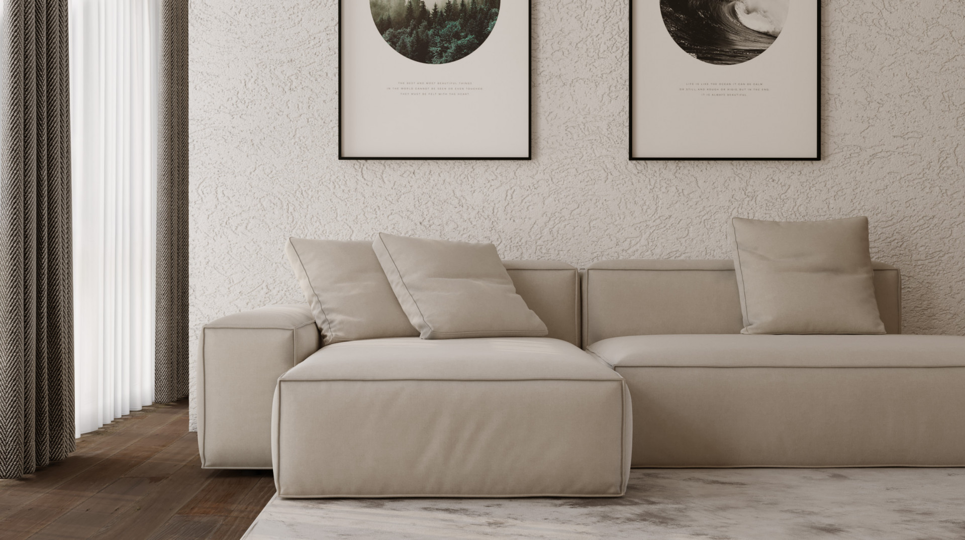 Модульный диван Mil- Bolzano 300х160х65 см.