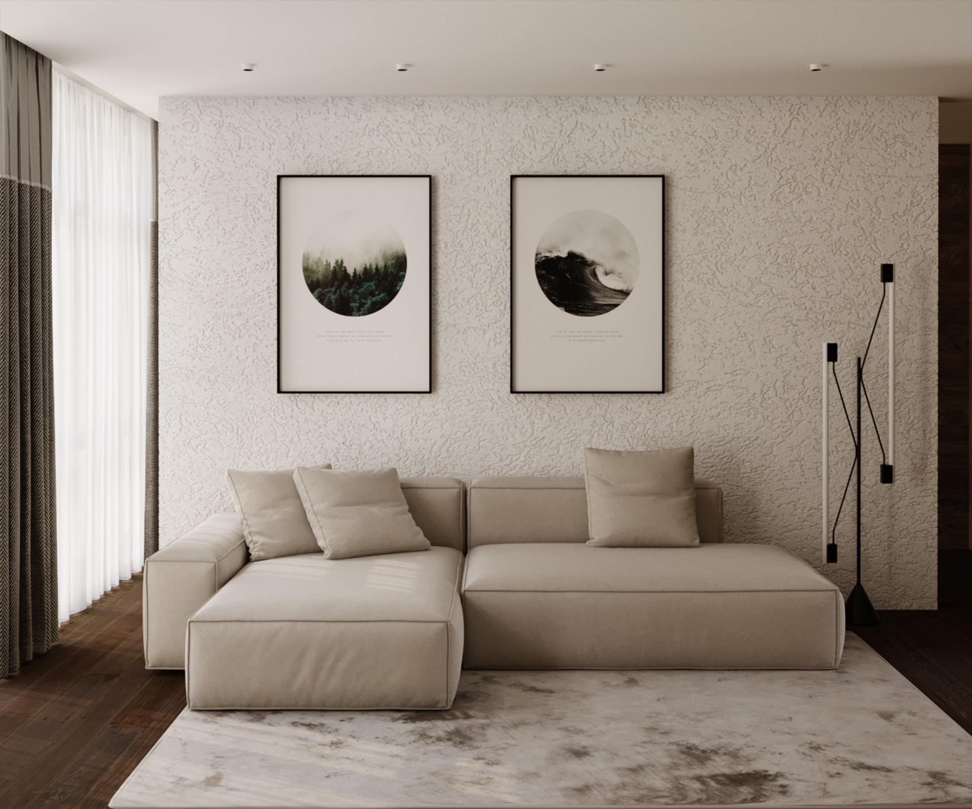 Модульный диван Mil- Bolzano 300х160х65 см.