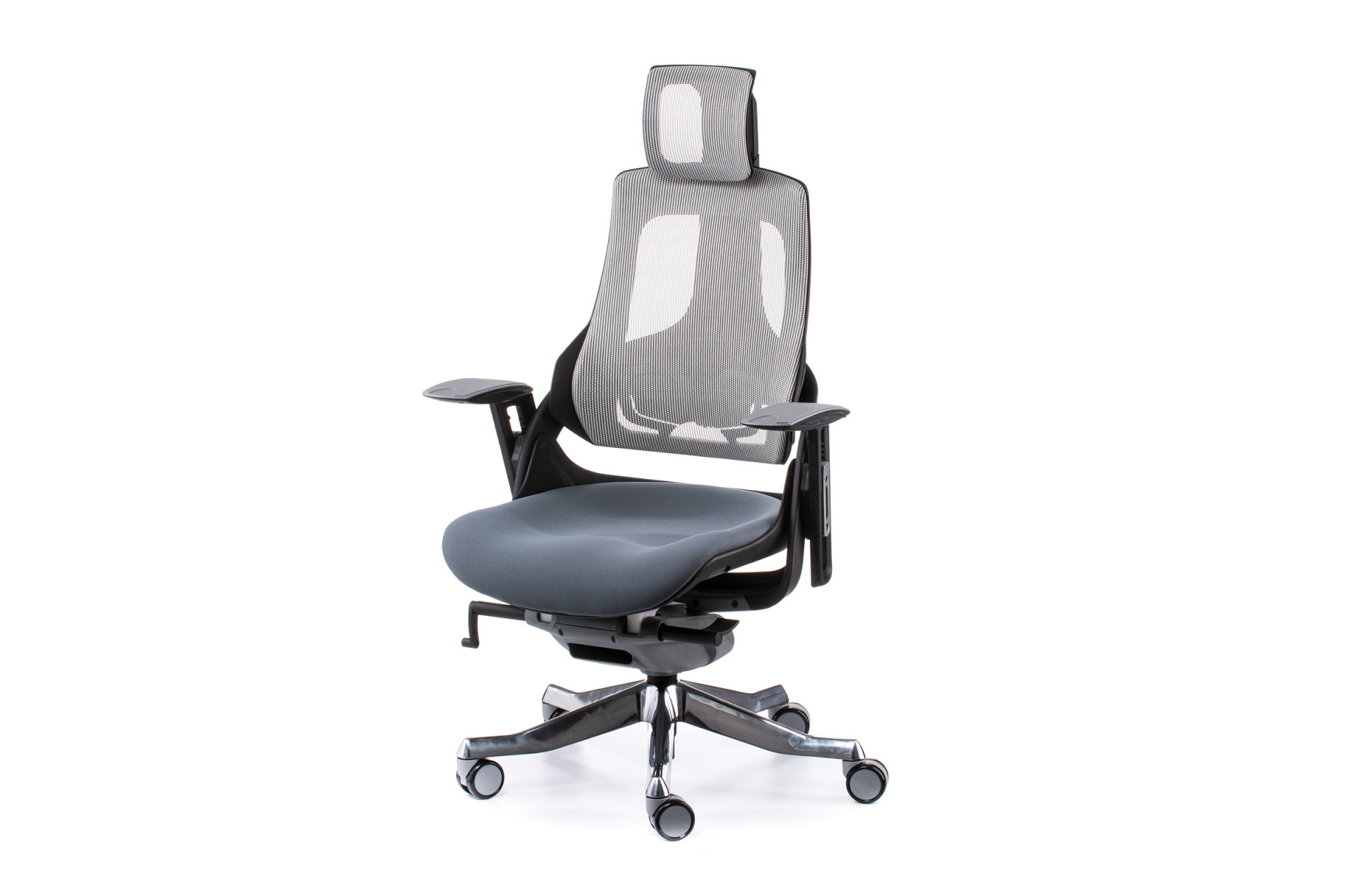 Кресло офисное TPRO- Wau slatеgrey fabric, snowy nеtwork E0796