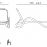 Шезлонг из полипропилена Nardi CONTRACT  DEI- ALFA (тортора) 