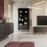 Гостиная Perfect Home Ланте / Lante: Стеллаж + Тумба + Комод (Черный)