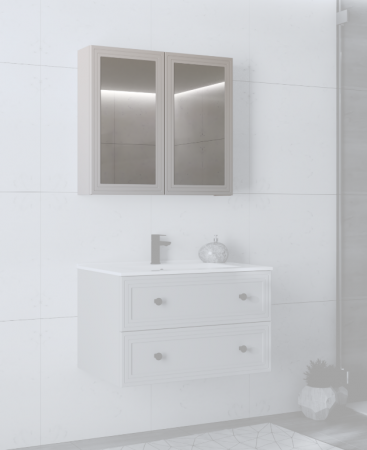Зеркальный шкафчик PL- Halmar TORETO 70X80/2D Кашемир