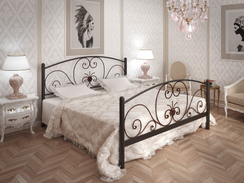 Кровать из металла TNR- Нимфея 190/200Х140/160/180 см