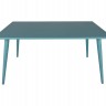 Стол обеденный alum OUTDOOR NL- SALTA бирюзовый, 152х90 см