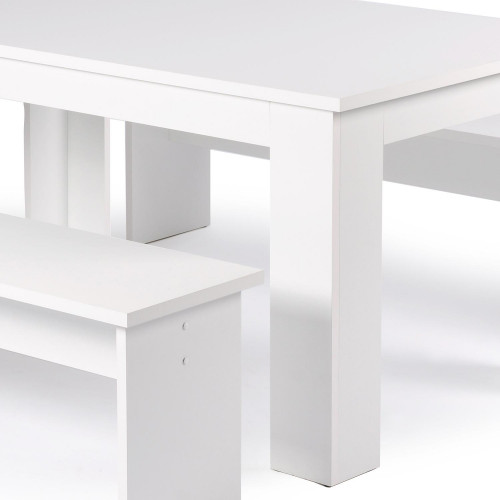 IDEA стол + 2 скамьи MUNCHEN 140 белый