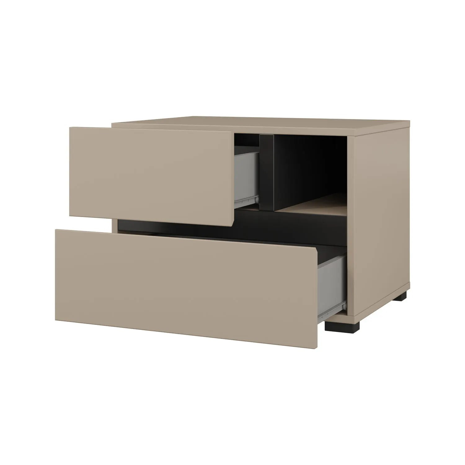 Тумбочка прикроватная Helvetia CROSS S 24CWMY22 (конго-черный)