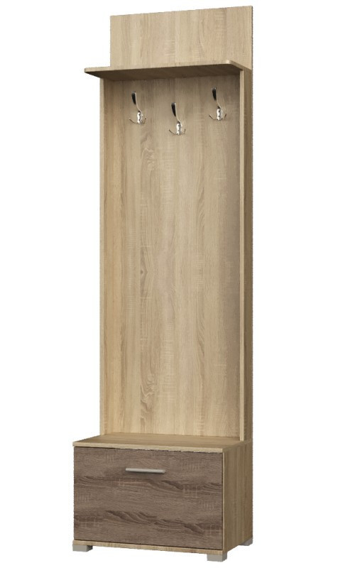 Прихожая(модульная) EVR- Бриз-2 дуб Сонома + трюфель