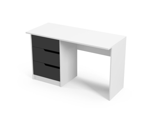 Письменный стол VRN- "Bedroom 3" (корпус белый, фасад серый, графит) 