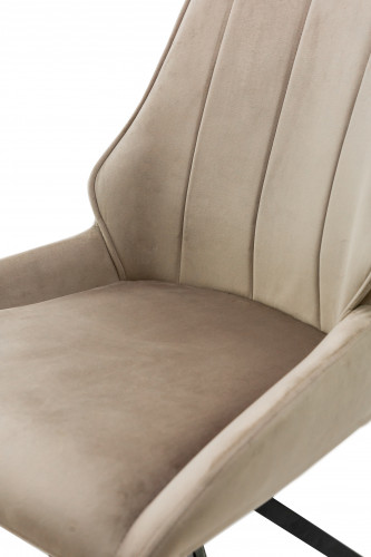 Стул с поворотным механизмом BIO- Grace Спинер (велюр бежевый) 