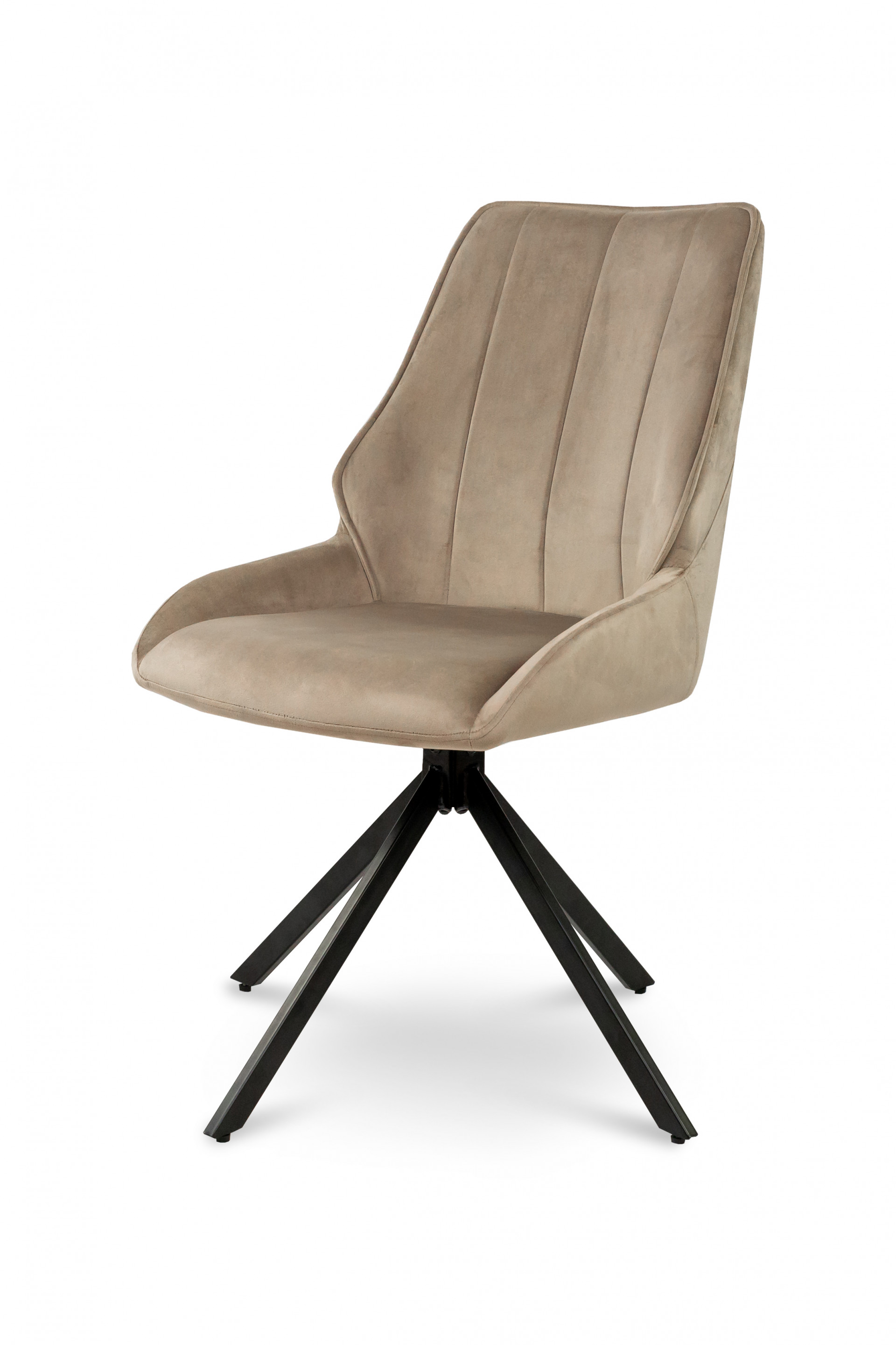 Стул с поворотным механизмом BIO- Grace Спинер (велюр бежевый) 