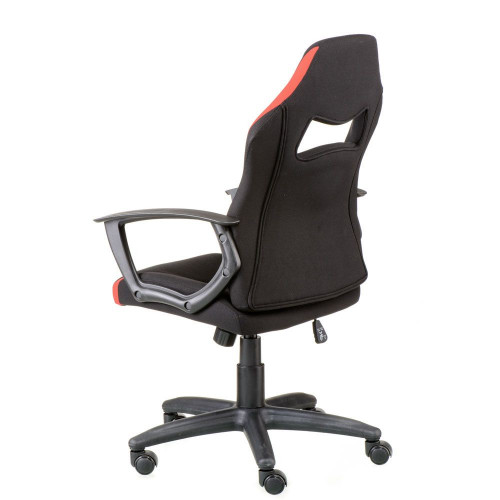 Кресло компьютерное TPRO-  Rosso черный+красный E4015