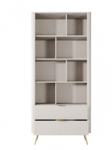 Стенка Perfect Home Ланте / Lante: Стеллаж 2S + Тумба TV 2D/163 Беж