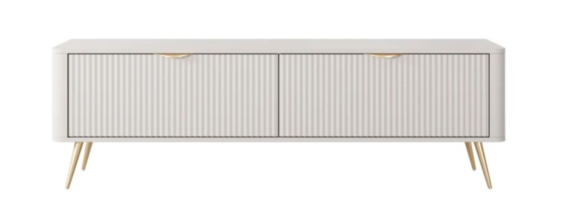 Стенка Perfect Home Ланте / Lante: Стеллаж 2S + Тумба TV 2D/163 Беж