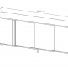 Комод Perfect Home Даст / Dast 4-дверный 4D/203 Беж
