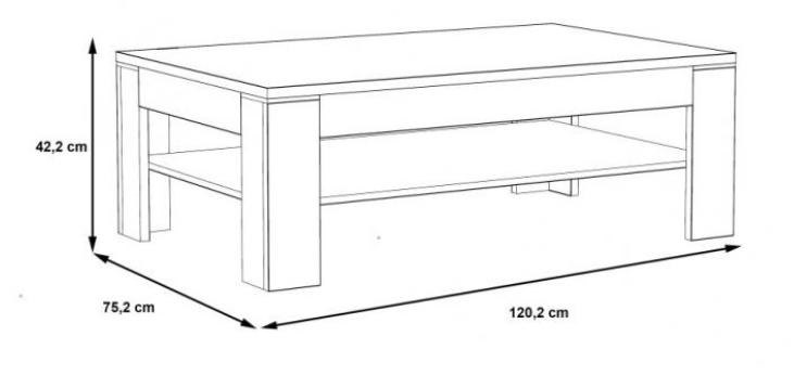 Столик журнальный PL- Forte SNOW SVOT22