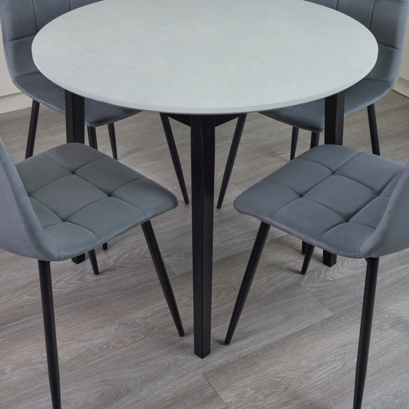 Комплект кухонный Ont- Розарио 90 Жемчужина стол + 4 Стула Peru